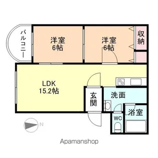 プリム・ローズⅡ【301号室】の間取り