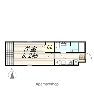 千葉県千葉市花見川区幕張町6丁目【アパート】の間取り