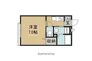 ウェルヴィラ佐倉【201号室】の間取り