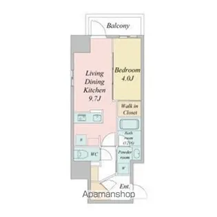 ブランシエスタ金山北【8階】の間取り