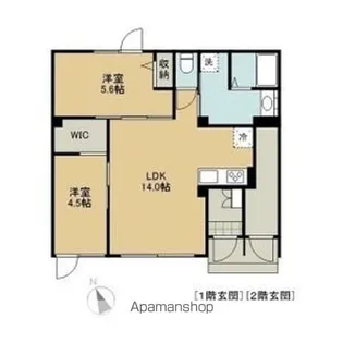 アルカディア【1階】の間取り