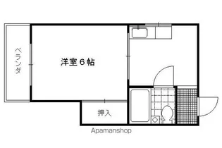 グリシーヌ丹波橋【103号室】の間取り
