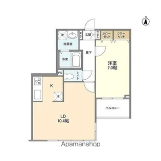 CASSIA錦糸町SOUTH COURT【6階】の間取り