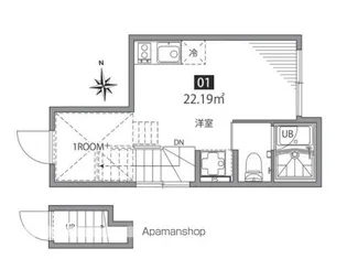 グランエッグス四谷N【2階】の間取り