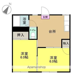 パークハイツⅠ【103号室】の間取り