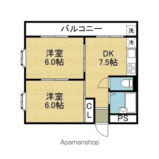 エルドムス陽光三番館【70D号室】の間取り