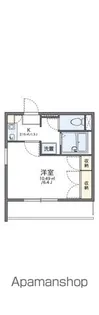 レオパレスカサベルデ【3階】の間取り