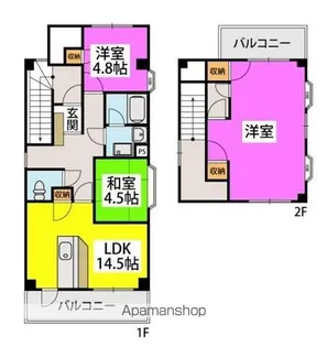 グランドステータス清川ビル【5階】の間取り