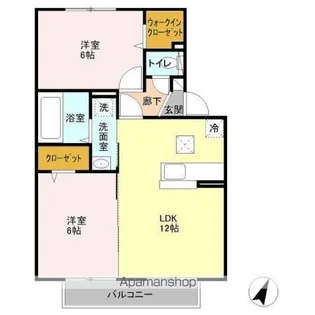 パストラル吉川中央【1階】の間取り