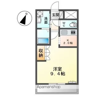 ヴァンベール【203号室】の間取り