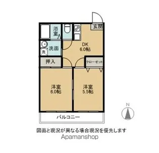 スペースシャトル【302号室】の間取り