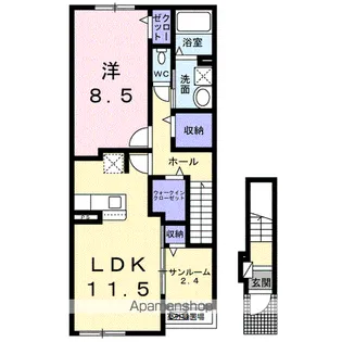 カルム 高砂【2階】の間取り