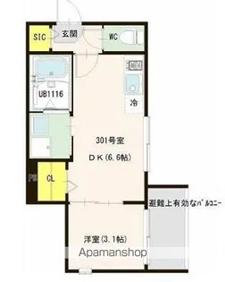 ブランシェ志茂【3階】の間取り