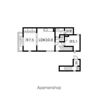 サンモール幅下【2階】の間取り