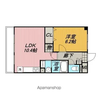 ブラウニーココ【2階】の間取り