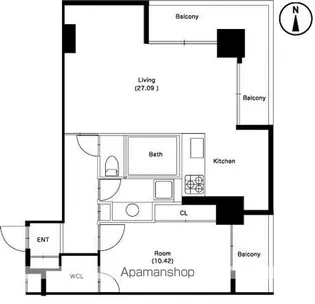 OZ ALLOGGIO【5階】の間取り