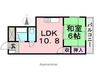 エスペラール武庫之荘【505号室】の間取り