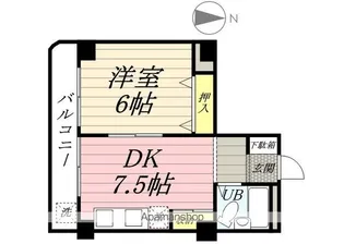 レジデンス板野【5階】の間取り