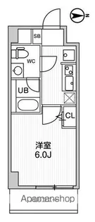 ALTERNA四つ木【6階】の間取り