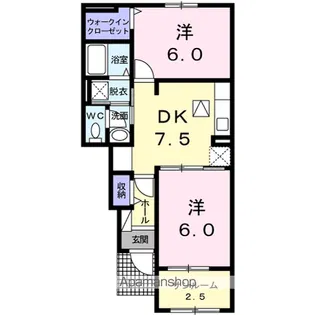 ウィステリア ヴィラⅢ【1階】の間取り