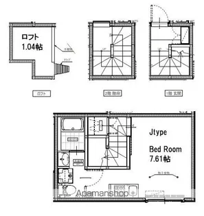 東京都杉並区上井草3丁目【アパート】の間取り