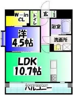 NEXUS水前寺【5階】の間取り