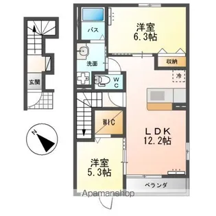 メルヴェーユ【2階】の間取り