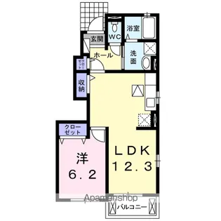 パークアヴェニュー 2番館【1階】の間取り