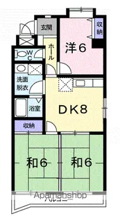 岐阜県岐阜市岩栄町2丁目【マンション】の間取り