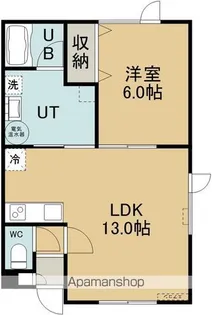 キャッスルふじ【202号室】の間取り