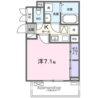 グラース【2階】の間取り