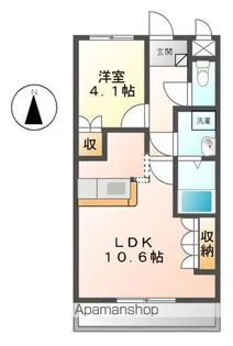 ローズパラーシオ【1階】の間取り