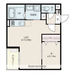 Jack biwajimaⅡ【2階】の間取り