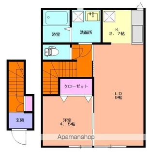 PRIMUS W【202号室】の間取り