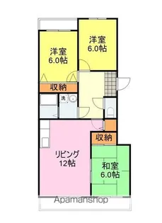 フルハウス稗田【304号室】の間取り