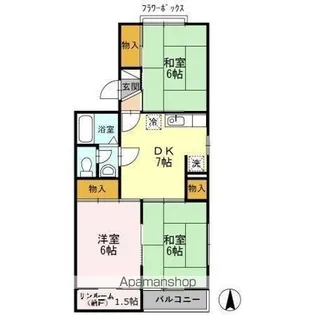 レジデンスT・H Ⅱ号館【1階】の間取り