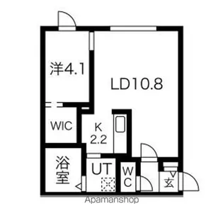 北斗エンブレム札幌【3階】の間取り