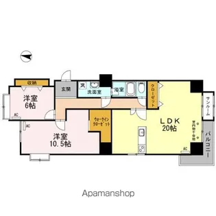 ファミール五反田【5階】の間取り