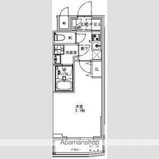 SーRESIDENCE両国PARKSIDE【6階】の間取り