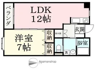 シャンテタカセ【102号室】の間取り