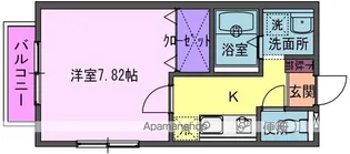 スターディオ エス【2階】の間取り