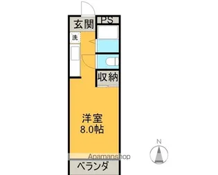 シャルマン ひばりヶ丘【206号室】の間取り
