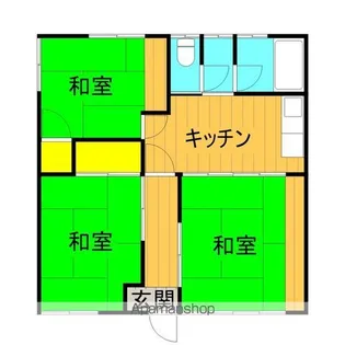 コーポみよし【3号室】の間取り