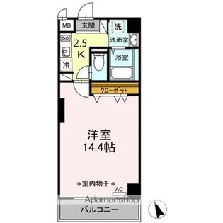 グリーンハイツ北口【6階】の間取り