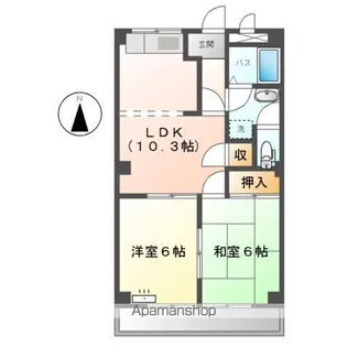 セフティ上坂【3階】の間取り