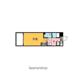 ミリアレジデンス赤坂【502号室】の間取り