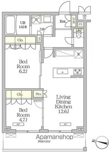 ミレーネ滝野川【4階】の間取り