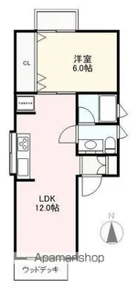 ハイツ八番館【1階】の間取り