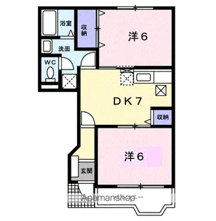 薫風館(クンプウカン)【1階】の間取り