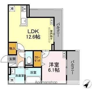 D’BLESS上大岡【2階】の間取り